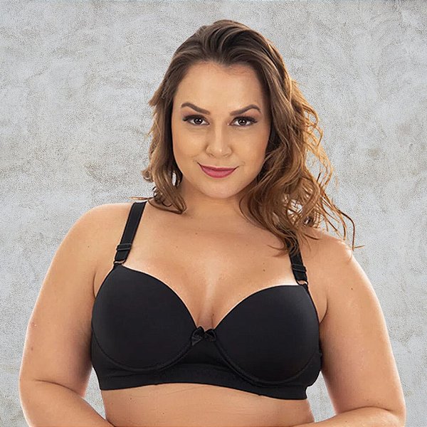 Sutiã Lia Liso com Bojo Plus Size