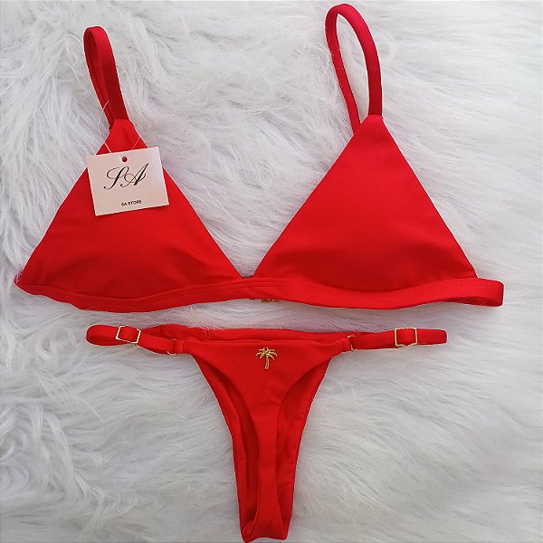 Conjunto Biquíni Bella Fio Vermelho
