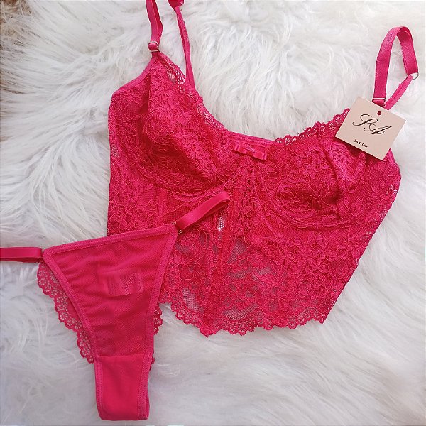 Conjunto Lingerie Hera Pink