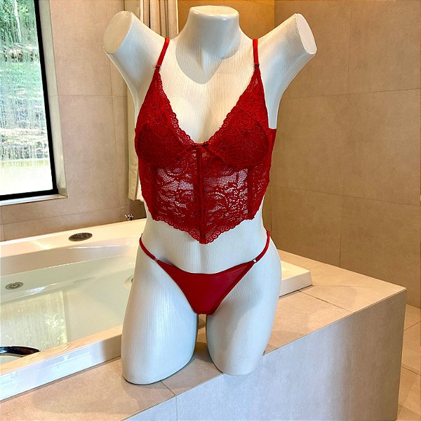 Conjunto Lingerie Hera Vermelho