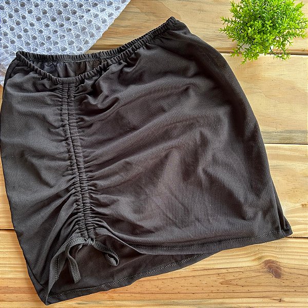 Saída Noronha Saia em Poliéster Preta