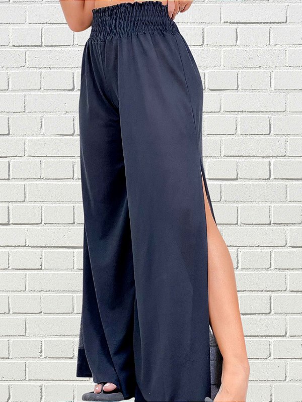 Saída Calça Pantalona Duna Preta
