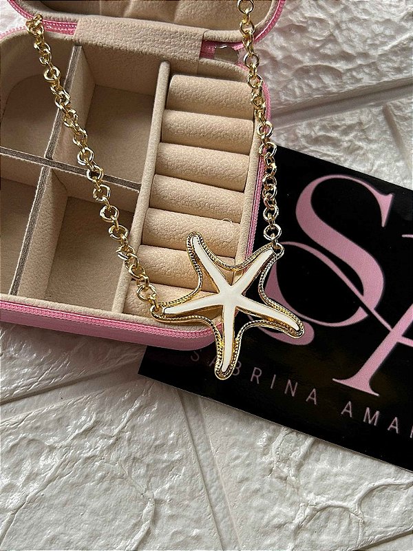Colar Estrela do Mar Dourado