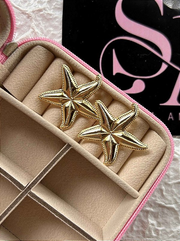 Brinco Folheado Estrela do Mar