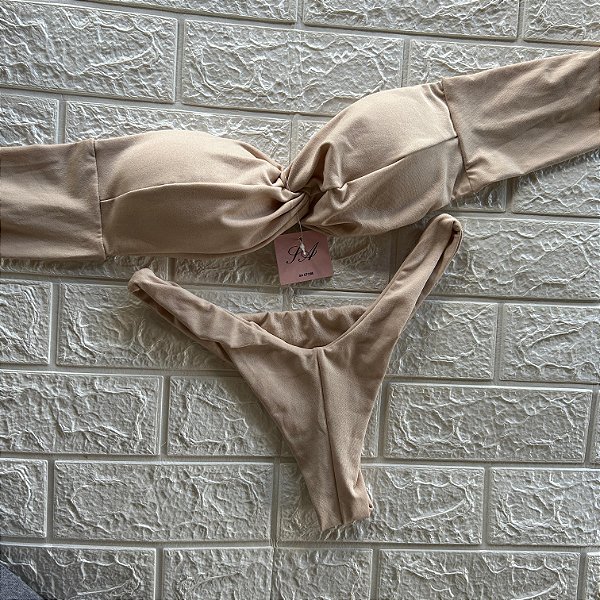 Conjunto Biquíni Maldivas Nude Tomara que caia