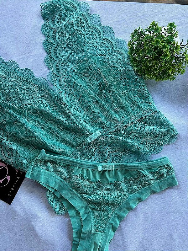 Conjunto Lingerie Lady Verde