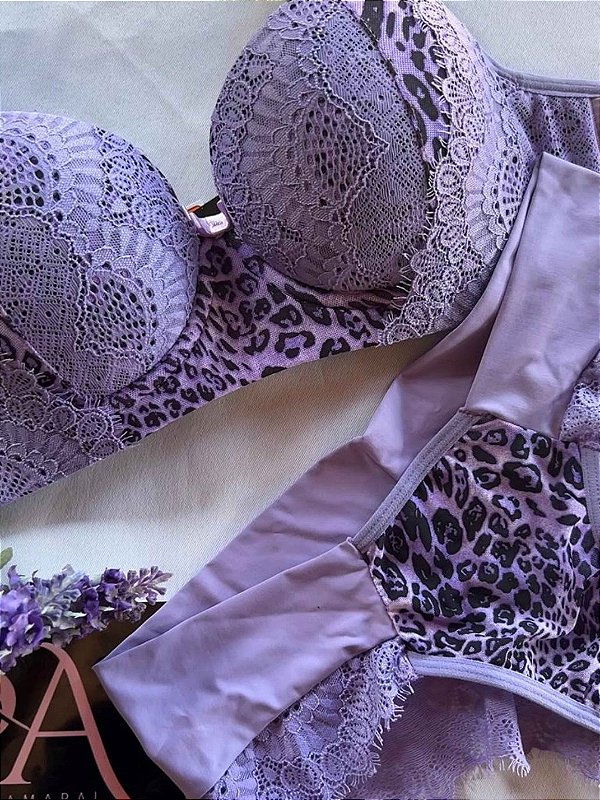 Conjunto Lingerie Charmosa Lílas