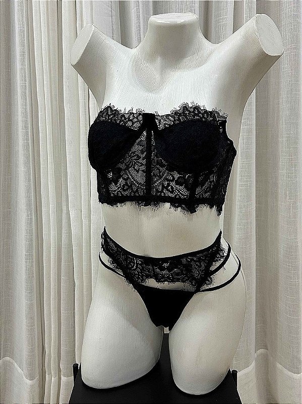Conjunto Lingerie Night Preto