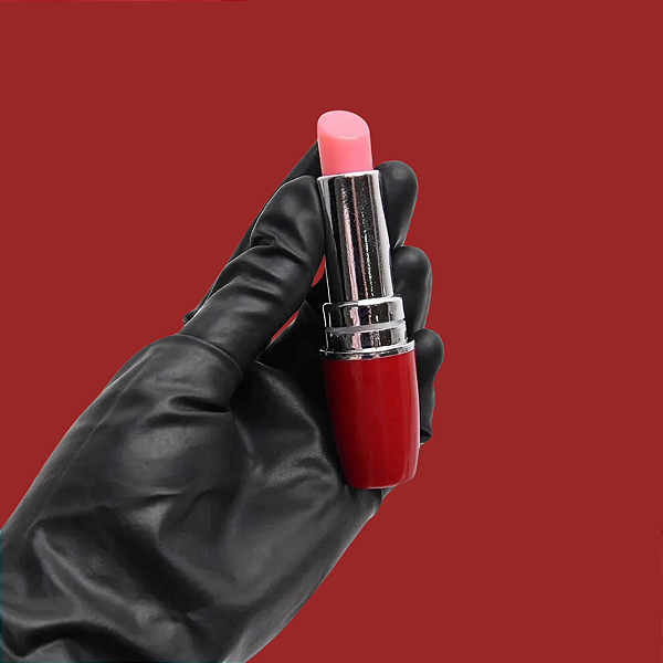 Vibrador Erótico Formato de Batom Ponto G Vermelho Potente