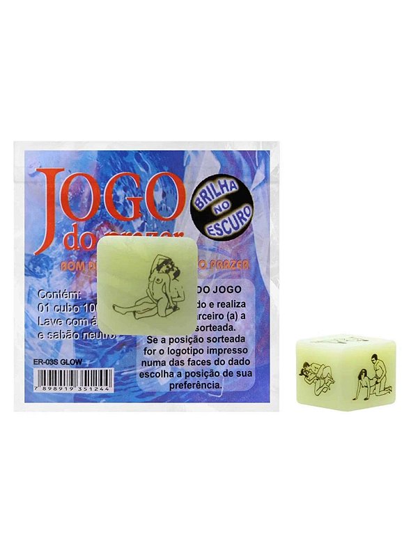 Dado Jogo Do Prazer Brilha No Escuro Diversão Ao Cubo