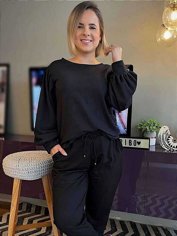 Pijama de Inverno Feminino Marina Confort Chic