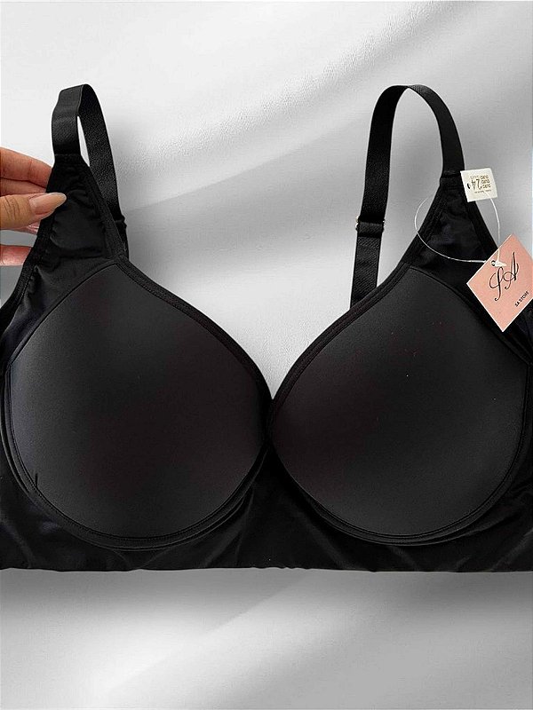Sutiã Avulso Reforçado Confort Plus Size Preto