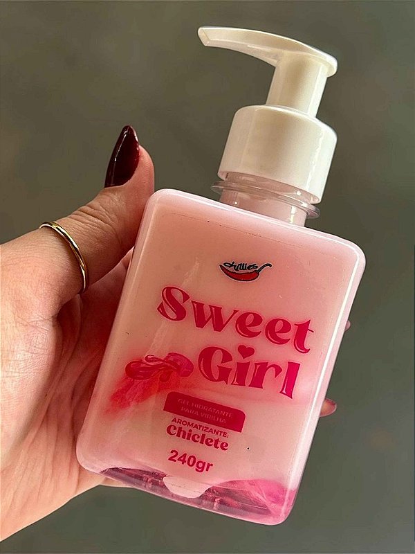 Gel Aromatizante Hidratante Para Virilha Sweet Girl Chiclete 240g