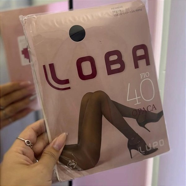 Meia Calça Lupo Preta fio 40 Plus Size