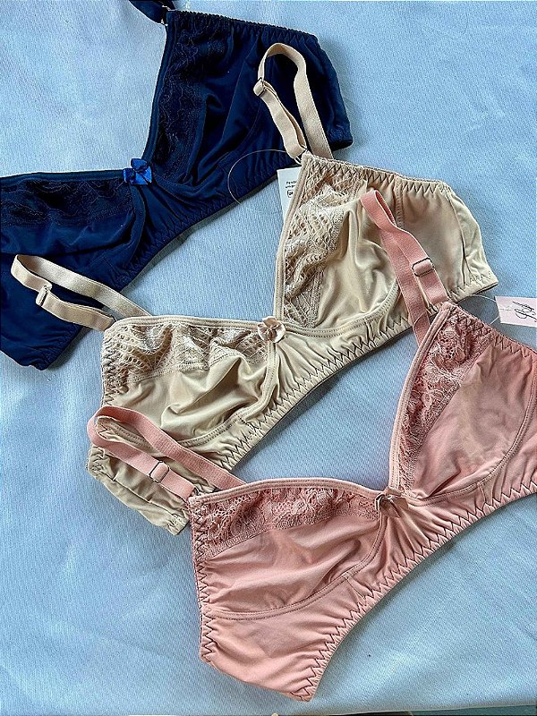 Sutiã Avulso Beatriz sem bojo sem aro com renda