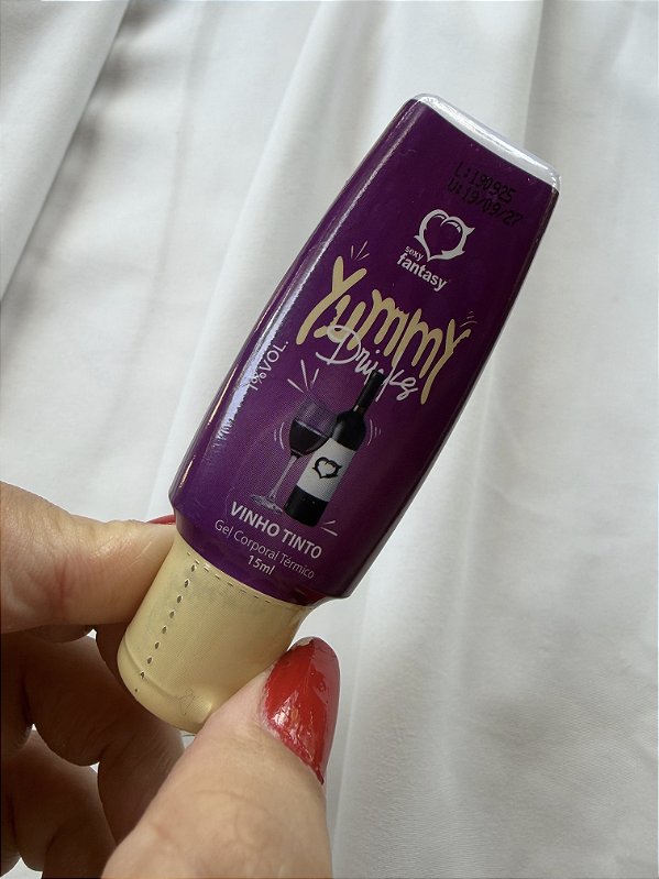 Bisnaga Yummy Drink Vinho Tinto Térmico Beijável 15ml