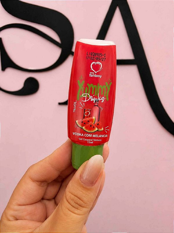 Bisnaga Yummy Vodka com Melancia Térmico Beijável 15ml