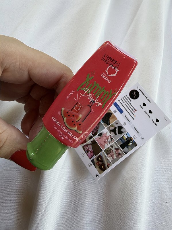 Bisnaga Yummy Vodka com Melancia Térmico Beijável 15ml