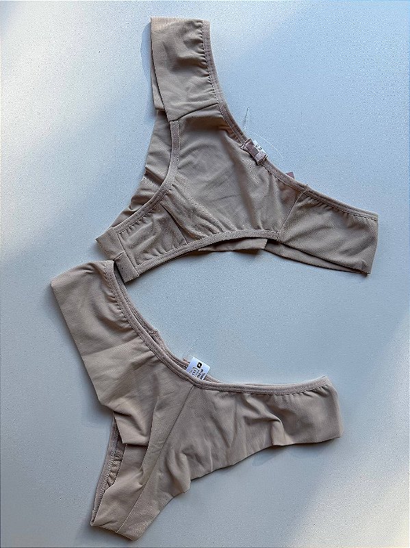 Calcinha Fio Duplo Lady Cintura Media Comfy Avulsa Creme