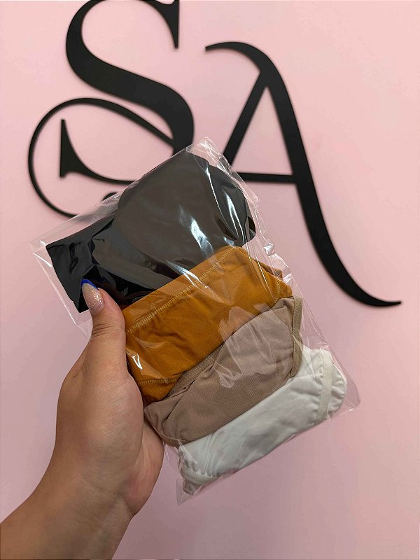 Kit 4 Calcinhas Variadas Tanga P