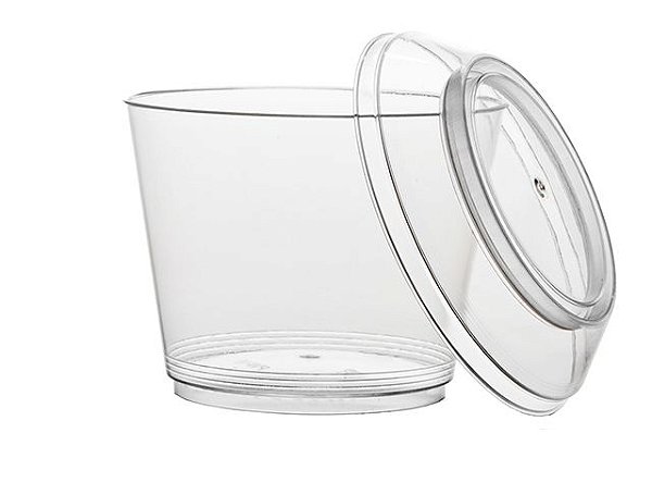 Pote descartável com tampa para mousse PW10 110ml com 10 unid.
