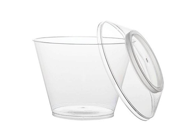 Pote descartável com tampa para mousse 180ml PW1 PTW