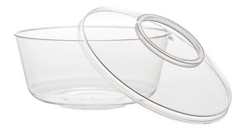 Pote descartável com tampa para sobremesa 230ml PW15-TW 10 unid.