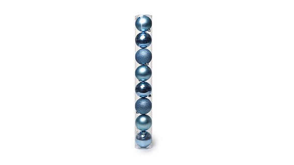 Jogo com 8 bolas de 8cms cor Azul