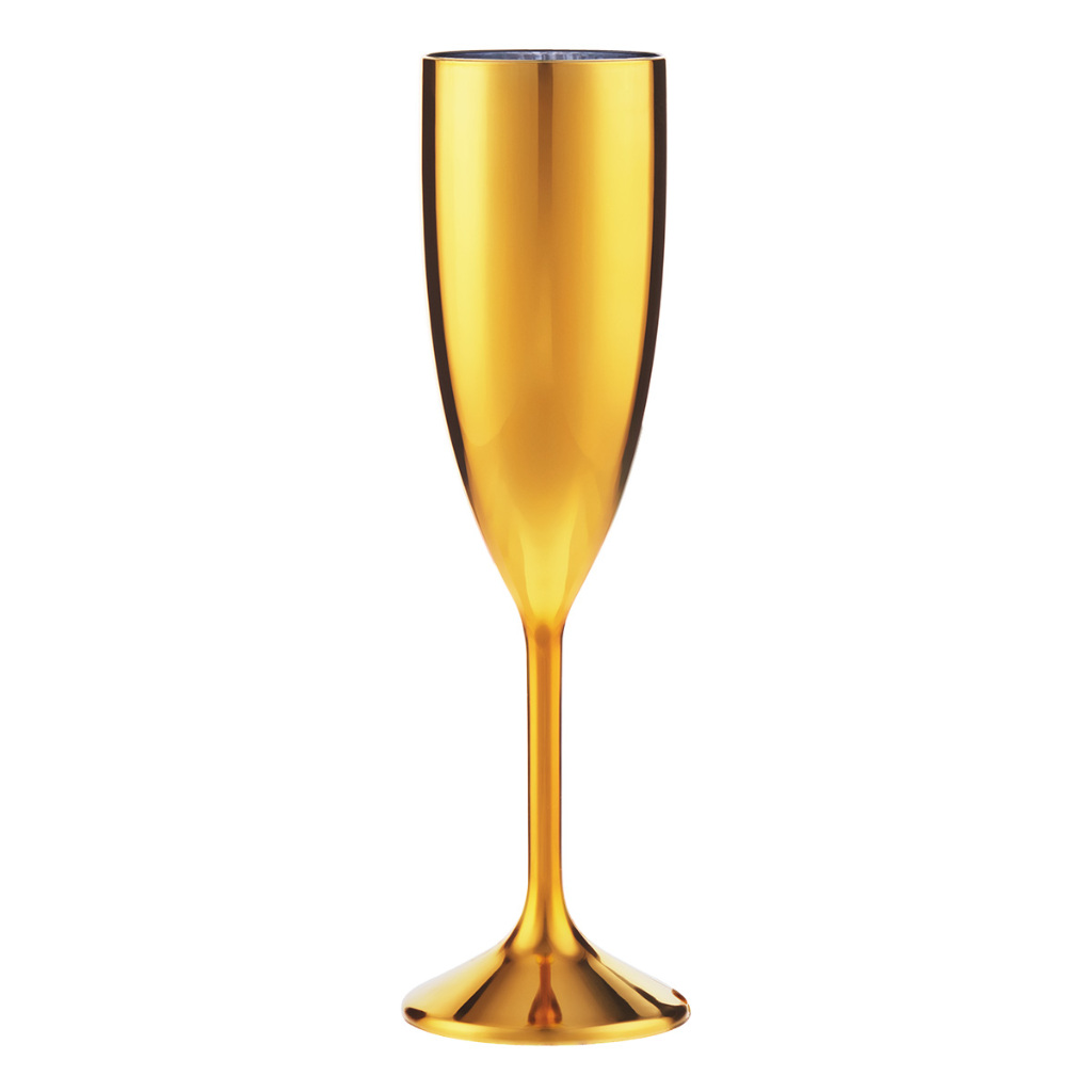 Taça Champanhe 150ml Metalizado Dourado