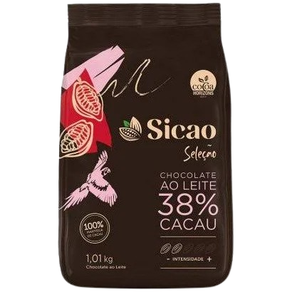 Chocolate Seleção Ao Leite 38% 1,01kg - Sicao