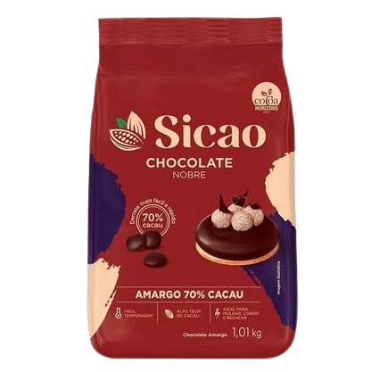 Chocolate Nobre Sicao Amargo 70% Cacau Gotas – 1,01kg