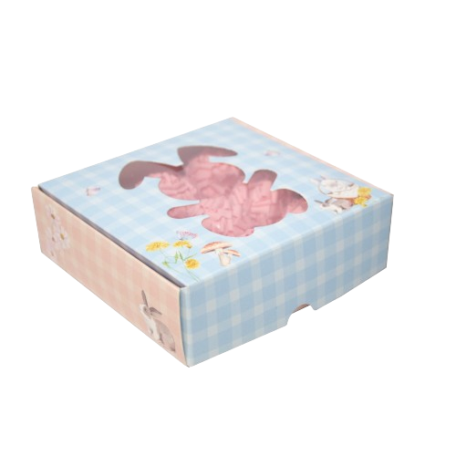 Caixa Practice Com Visor Coelho  Feliz Páscoa