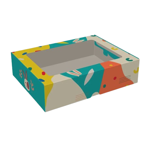 Caixa Practice Com Visor 12 Doces Feliz Páscoa