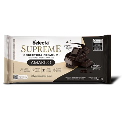 Cobertura Chocolate Amargo em Barra Selecta 1,01kg
