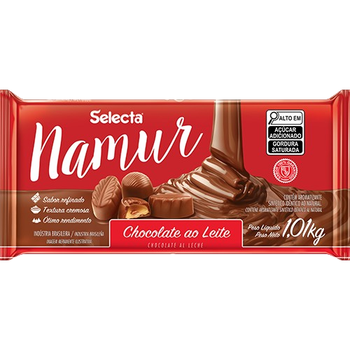 Chocolate Namur ao Leite em Barra Selecta 1,01kg