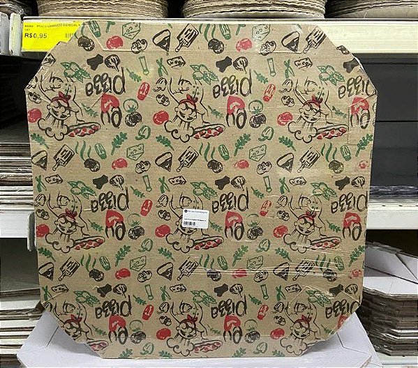 Caixa Pizza Oitavada nº40 Estampada com 5 unidades