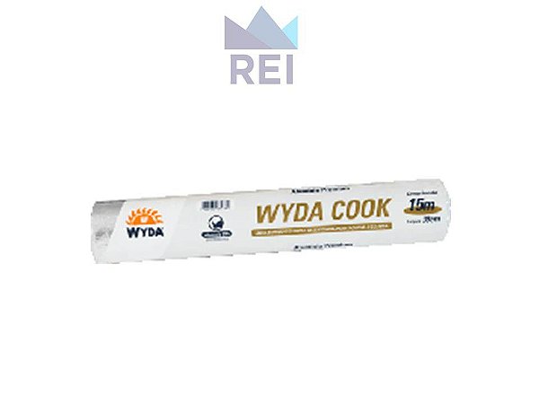 Papel Aluminio Wydacook largura 45cm comprimento 15m Wyda