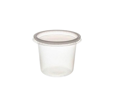 Pote com tampa em Plástico 500ml pacote com 25 unidades Orleplast