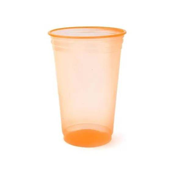 Copo descartável Balada 300ml Laranja pacote com 25 unid. Copobras