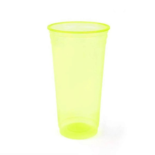 Copo descartável Balada 300ml Verde Limão pacote com 25 unid. Copobras