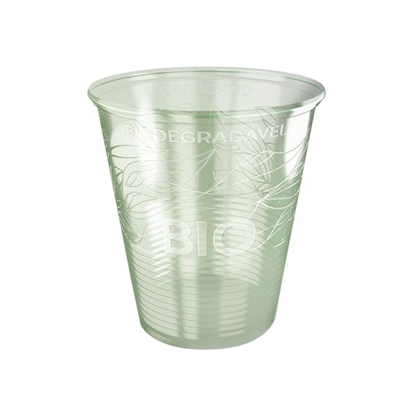 Copo descartável Biodegradável PP 180ml pacote com 100 unid. Copobras