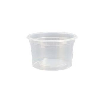 Pote descartável transparente 200ml pacote com 50 unid. Copobras