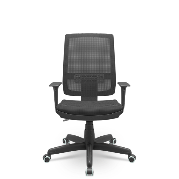 Cadeira Presidente Brizza Back Assento no Crepe sem Apoio de Cabeça Plaxmetal