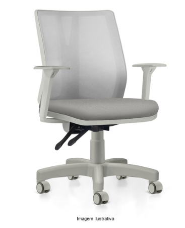 Cadeira Addit Ergonômica Backsystem NR17 CINZA