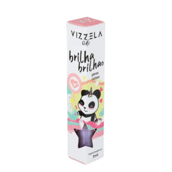 Gloss Brilha Brilha cor Aurora - Vizzela Linha Infantil