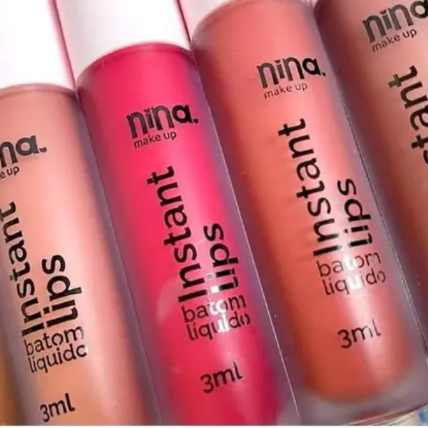 Batom líquido Instant Lips - Nina Makeup
