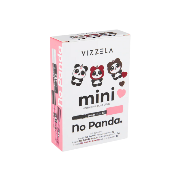 Kit 3 Mini Máscaras No Panda - Vizzela