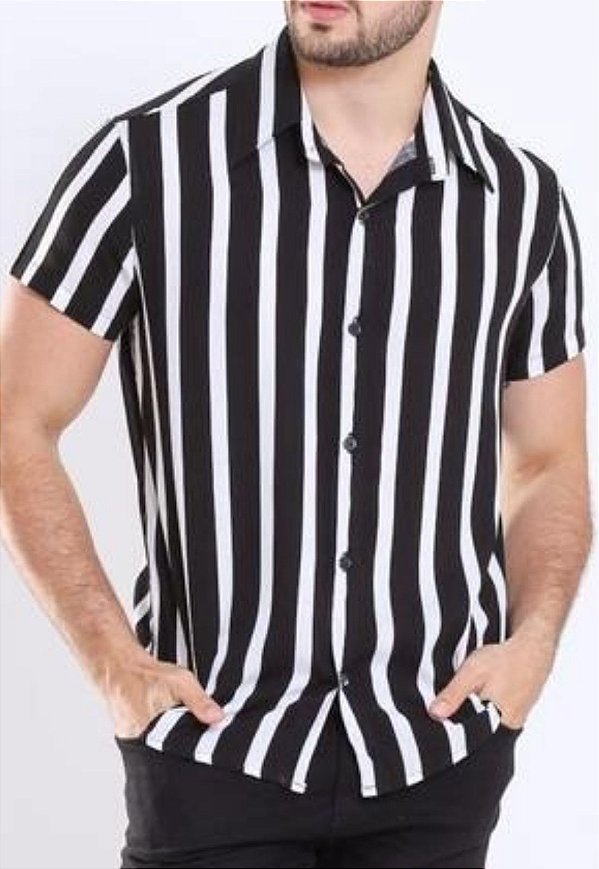 Camisa Viscolinho Listrada Rebs II