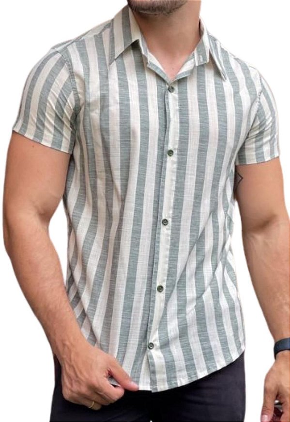 Camisa Algodão Listrada Lemann