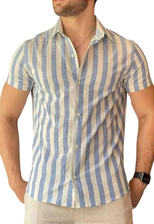 Camisa Algodão Listrada Blaise
